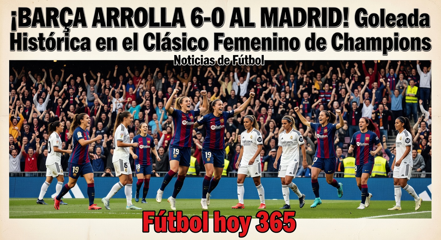 Barcelona Demolish Real Madrid 6-0 in Women's Champions League Semi-Final