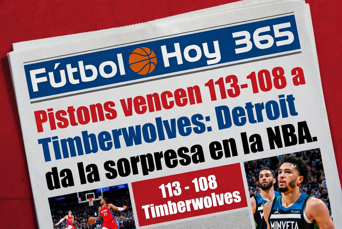 Pistons vencen 113-108 a Timberwolves Detroit da la sorpresa en la NBA