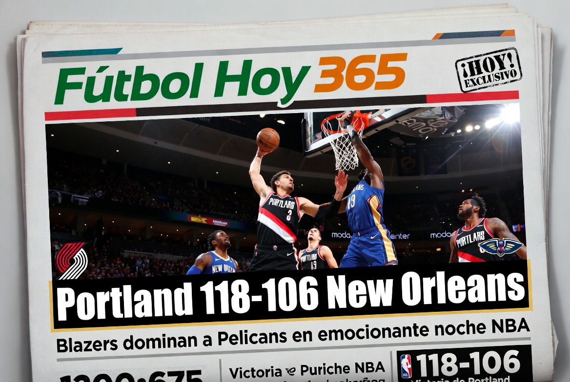 Portland 118-106 New Orleans Blazers dominan a Pelicans en emocionante noche NBA