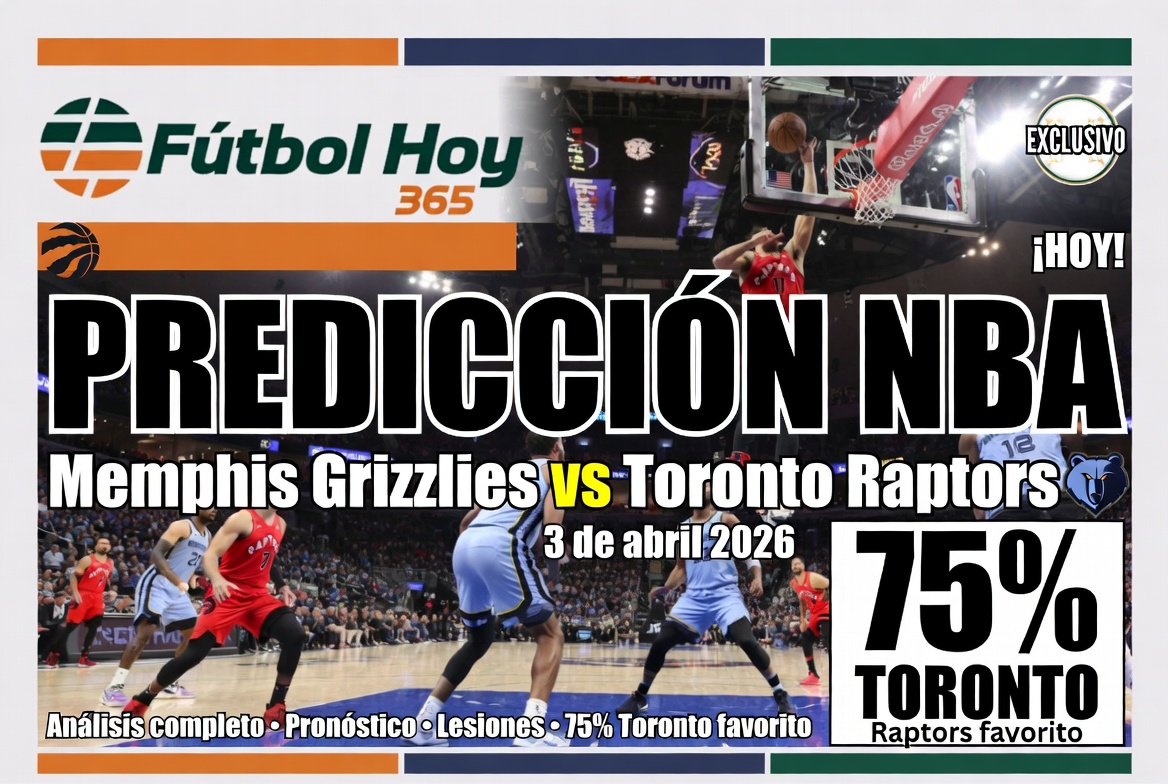 Predicción NBA Memphis Grizzlies vs Toronto Raptors 3 de abril 2026