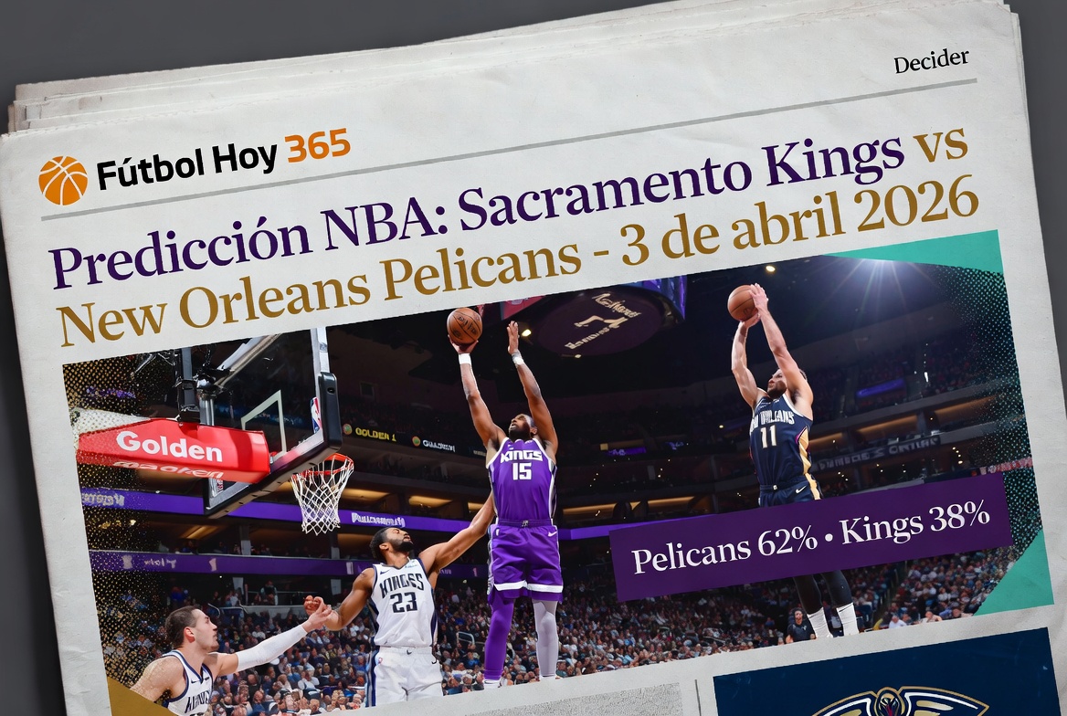 Predicción NBA Sacramento Kings vs New Orleans Pelicans – 3 de abril 2026