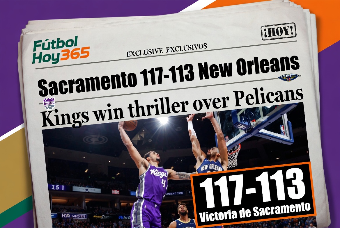 Sacramento 117-113 New Orleans Kings ganan en thriller ante Pelicans
