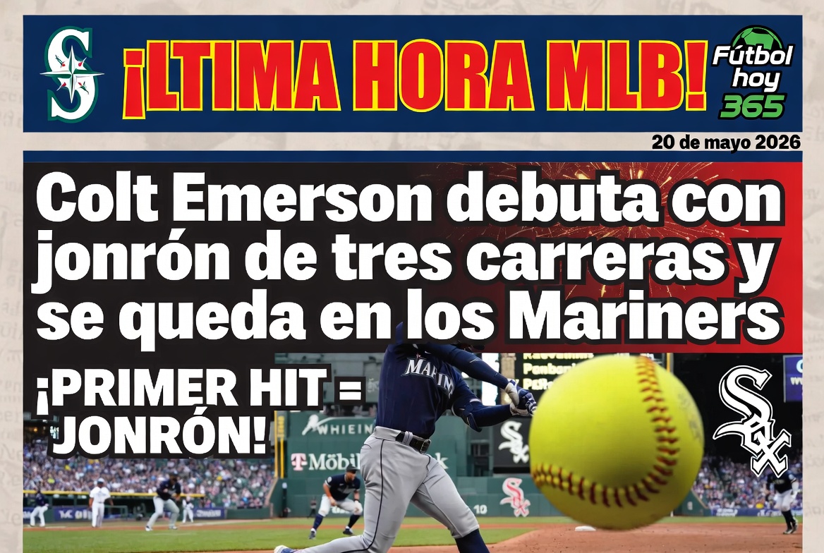 Colt Emerson debuta con jonrón de tres carreras y se queda en los Mariners