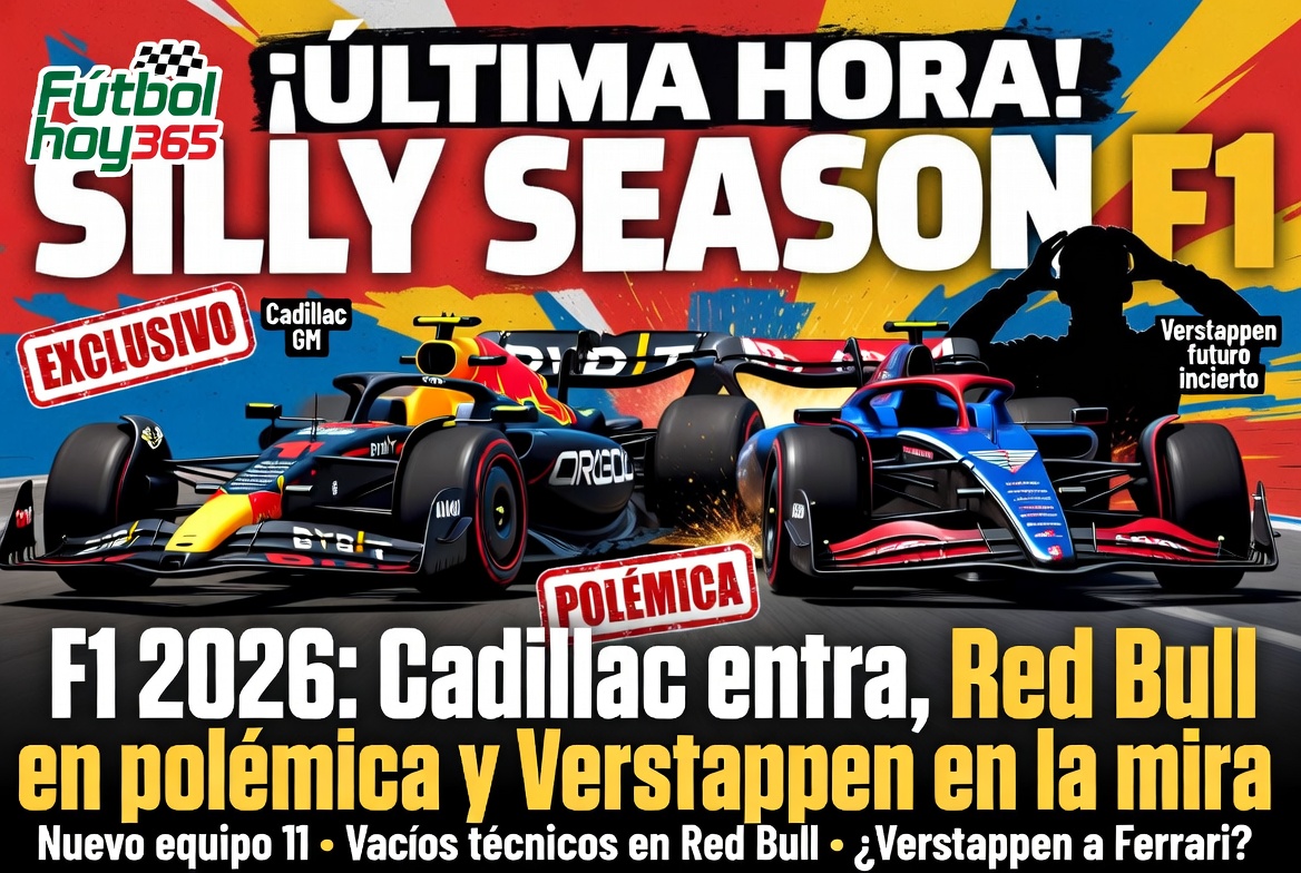 F1 2026 Cadillac entra, Red Bull en polémica y Verstappen en la mira