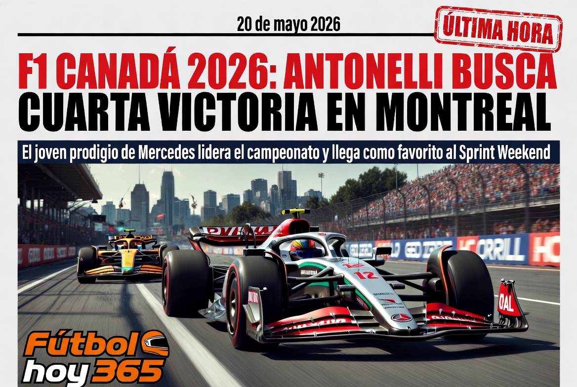 F1 Canadá 2026 Antonelli busca cuarta victoria en Montreal