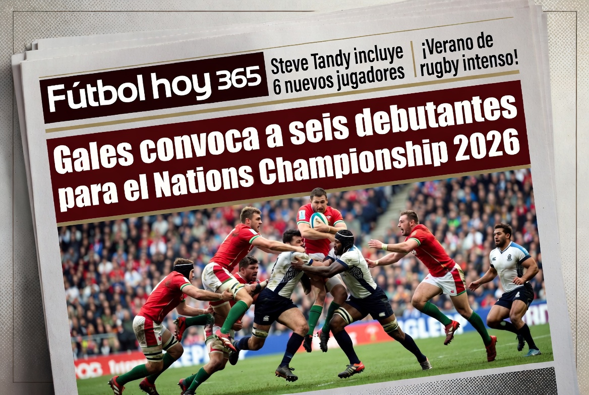 Gales convoca a seis debutantes para el Nations Championship 2026