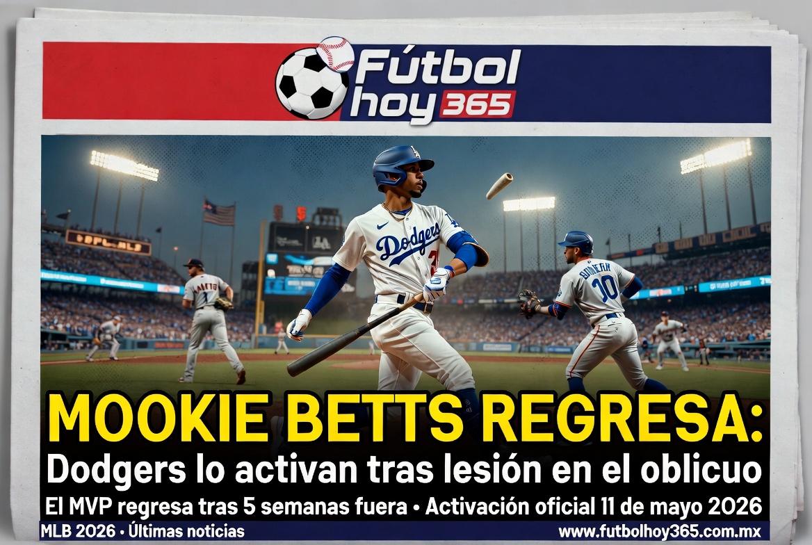 Mookie Betts regresa Dodgers lo activan tras lesión en el oblicuo