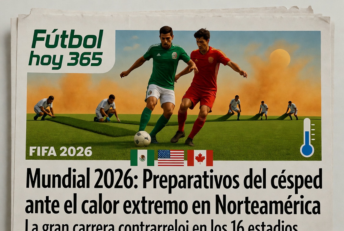 Mundial 2026 Preparativos del césped ante el calor extremo en Norteamérica