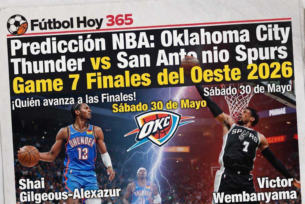 Predicción NBA Oklahoma City Thunder vs San Antonio Spurs Game 7 Finales del Oeste 2026