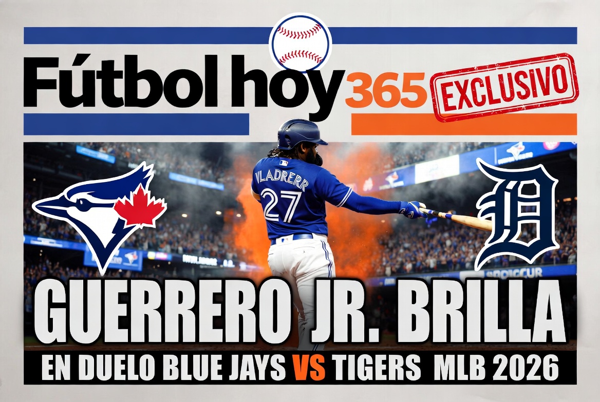 Vladimir Guerrero Jr. brilla en duelo Blue Jays vs Tigers MLB 2026