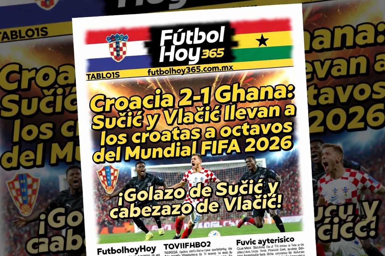 Croacia 2-1 Ghana Sučić y Vlašić llevan a los croatas a octavos del Mundial FIFA 2026