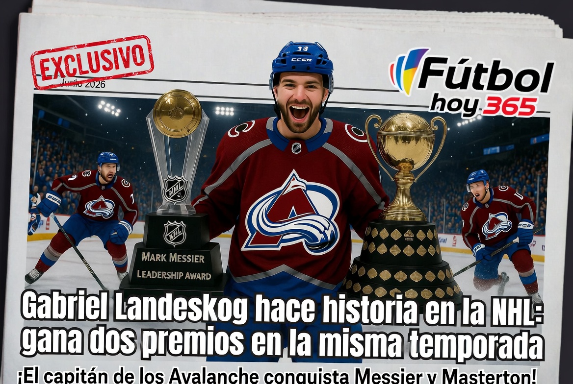 Gabriel Landeskog hace historia en la NHL gana dos premios en la misma temporada