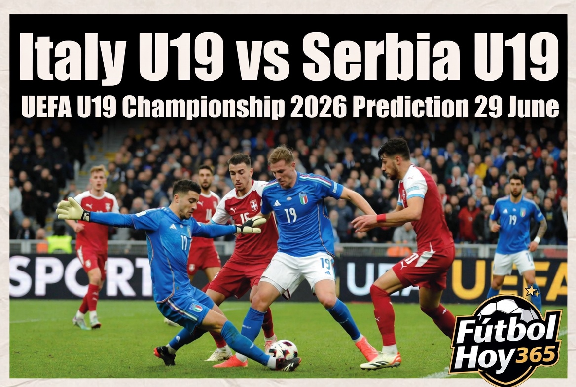 Italy U19 vs Serbia U19 UEFA U19 Championship 2026 Predicción 29 Junio