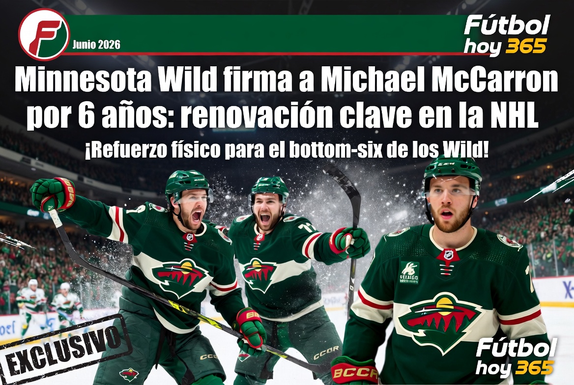 Minnesota Wild firma a Michael McCarron por 6 años renovación clave en la NHL