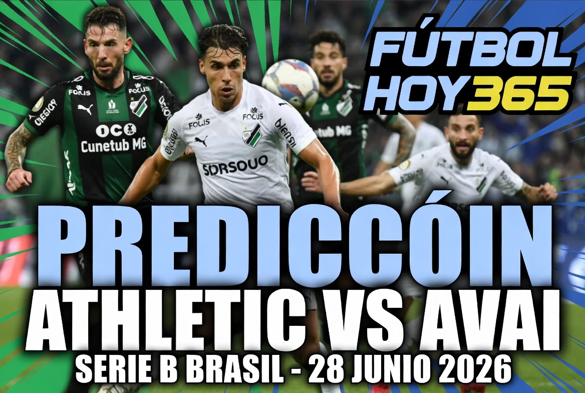 Prediccion Athletic vs Avai Serie B Brasil 28 Junio 2026