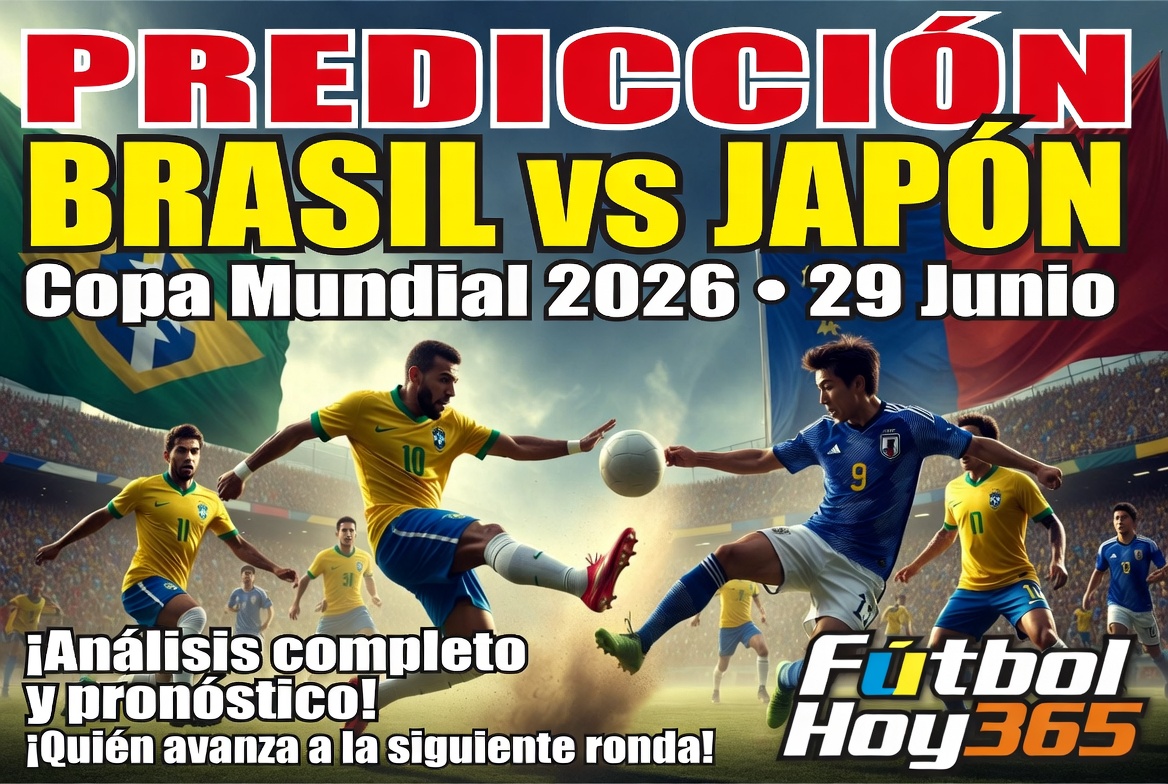 Prediccion Brasil vs Japon Copa Mundial 2026 29 junio