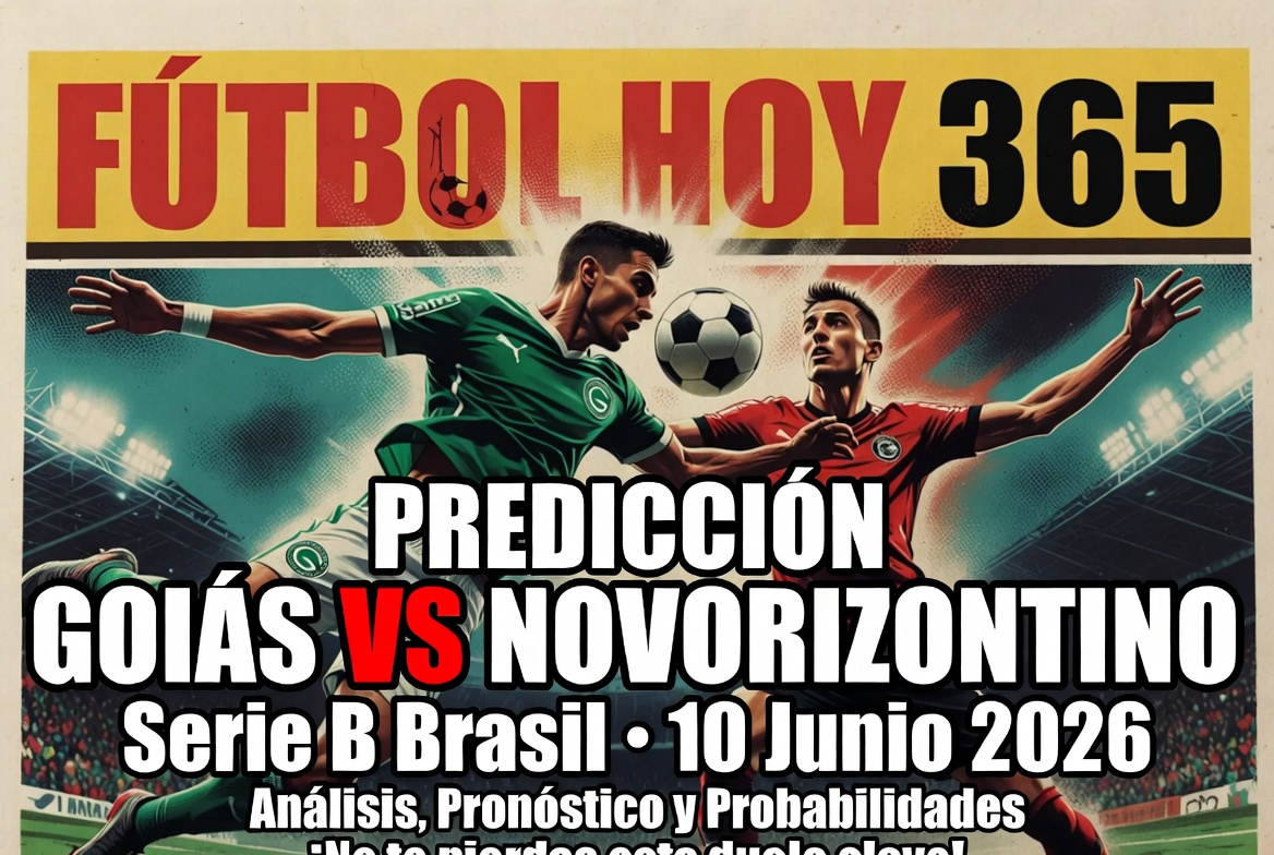 Predicción Goiás vs Novorizontino Serie B Brasil 10 junio 2026