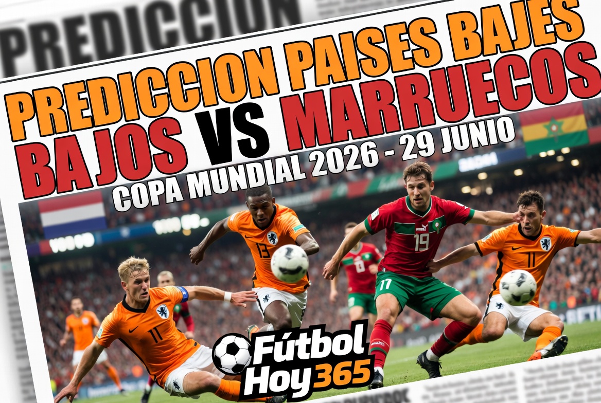 Prediccion Paises Bajos vs Marruecos Copa Mundial 2026 29 junio