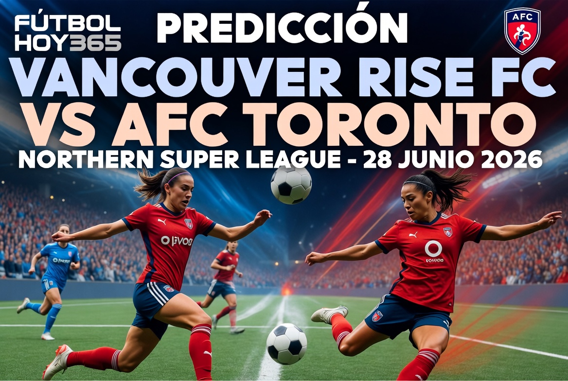 Prediccion Vancouver Rise FC vs AFC Toronto Northern Super League 28 Junio 2026