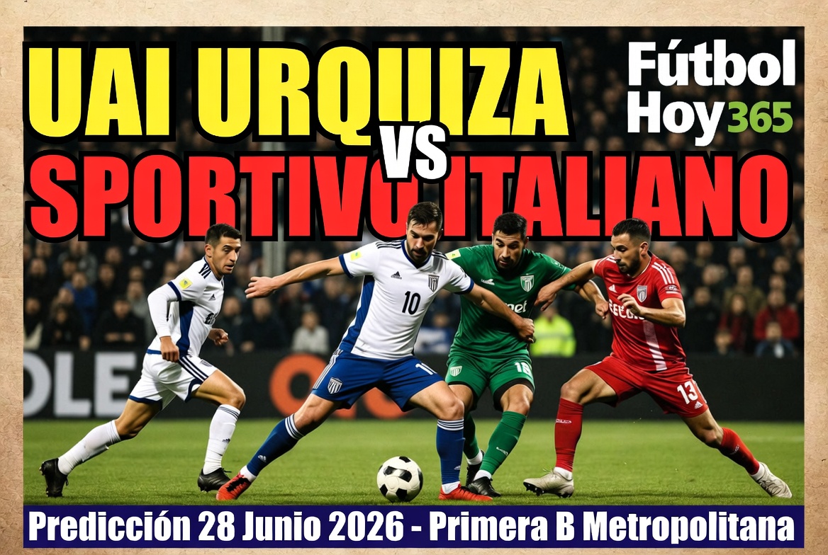 UAI Urquiza vs Sportivo Italiano Predicción 28 Junio 2026