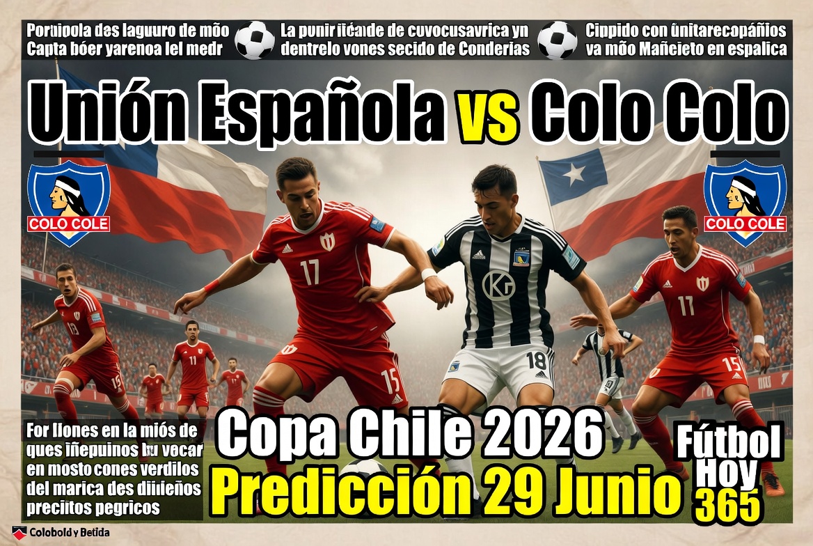 Unión Española vs Colo Colo Copa Chile 2026 Predicción 29 Junio