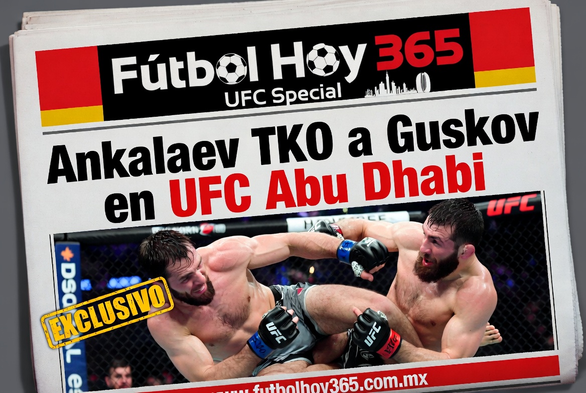 Ankalaev TKO a Guskov en UFC Abu Dhabi