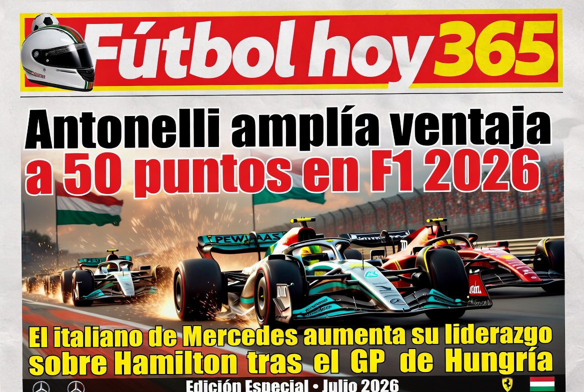 Antonelli amplía ventaja a 50 puntos en F1 2026