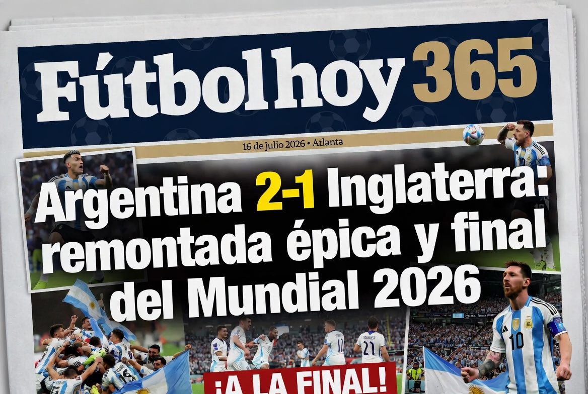 Argentina 2-1 Inglaterra remontada épica y final del Mundial 2026