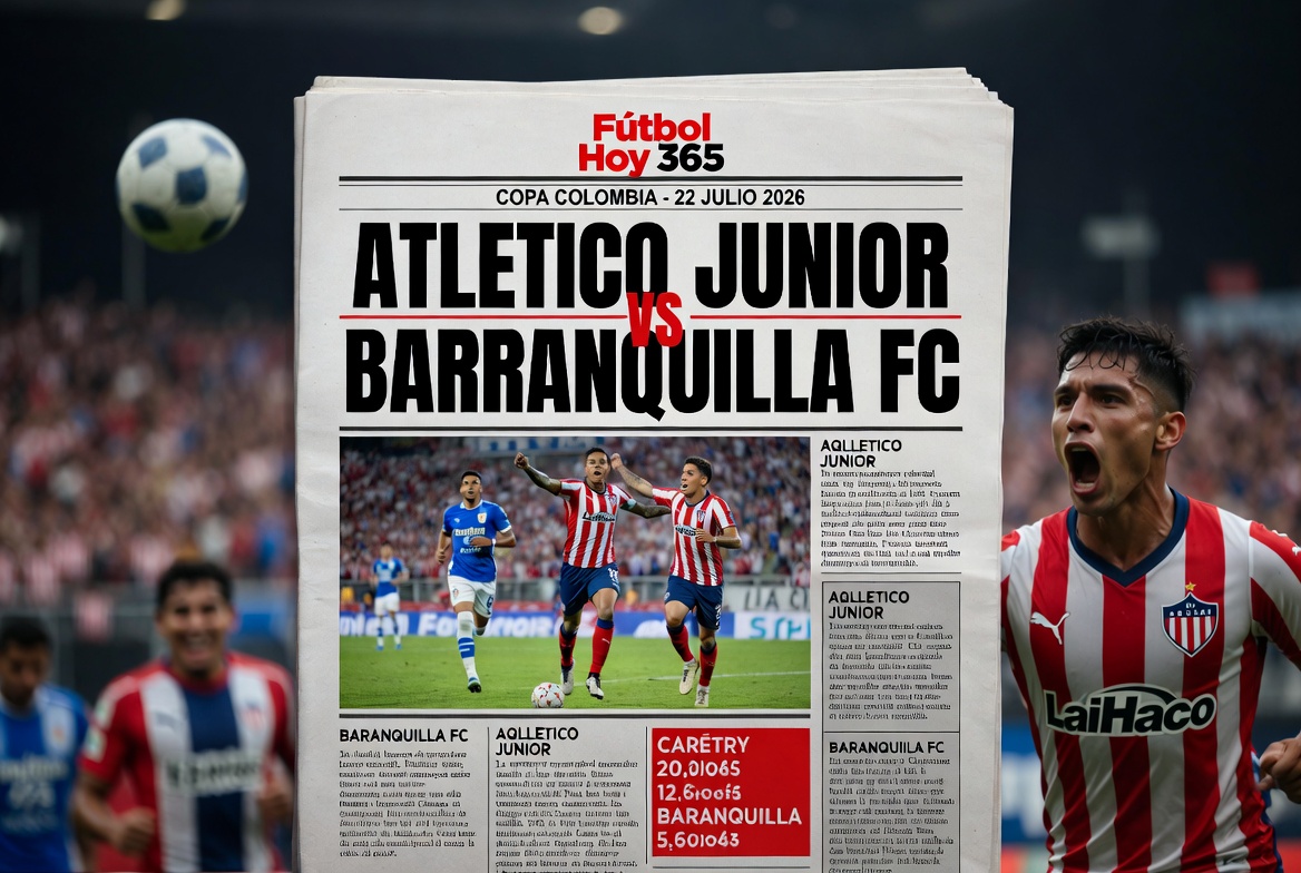 Atletico Junior vs Barranquilla FC Copa Colombia 22 Julio 2026
