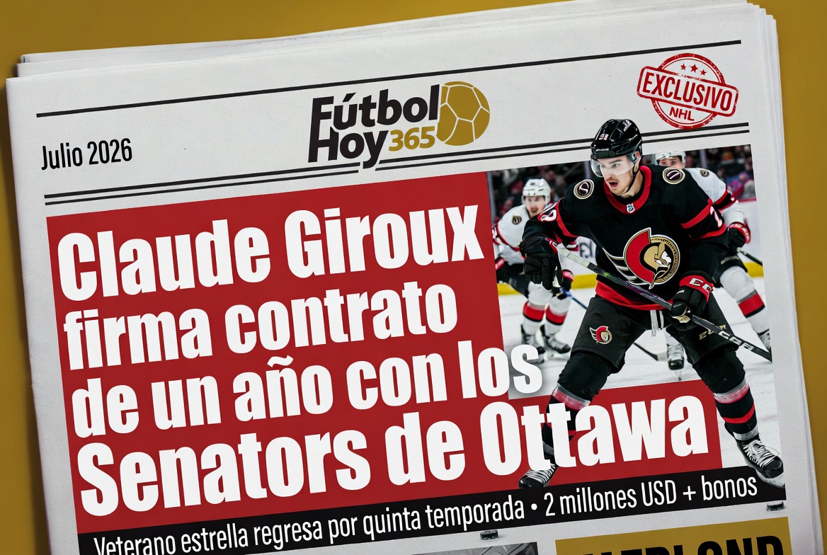 Claude Giroux firma contrato de un año con los Senators de Ottawa
