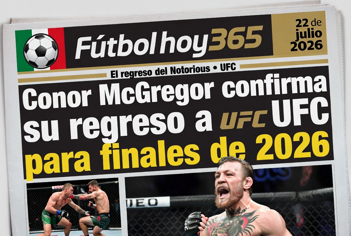 Conor McGregor confirma su regreso a UFC para finales de 2026