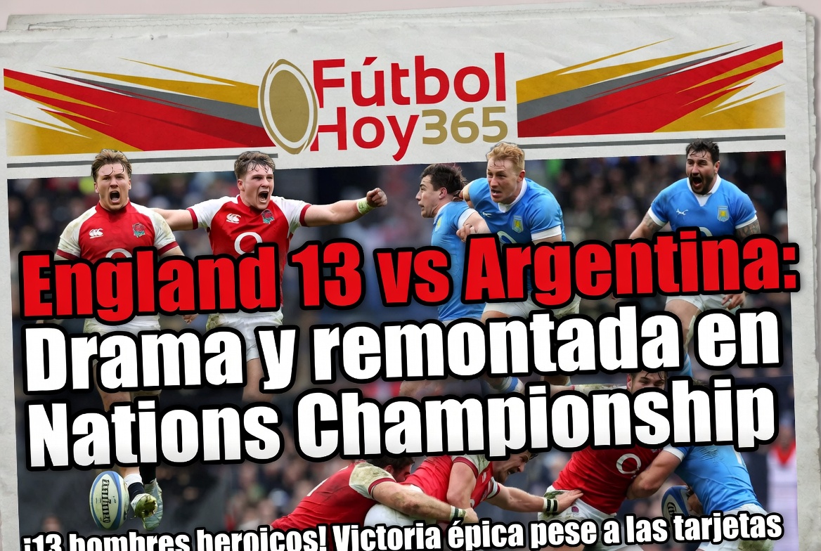 England 13 vs Argentina Drama y remontada en Nations Championship