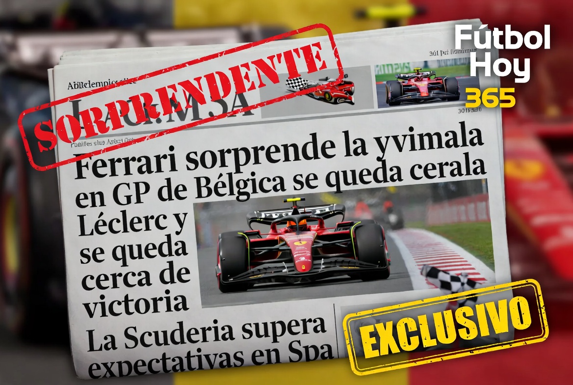 Ferrari sorprende en GP de Bélgica y Leclerc se queda cerca de la victoria