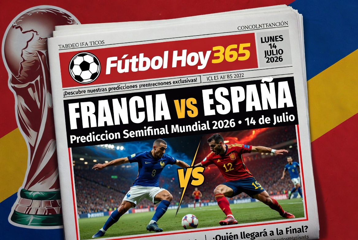 Francia vs Espana Prediccion Semifinal Mundial 2026 14 de Julio