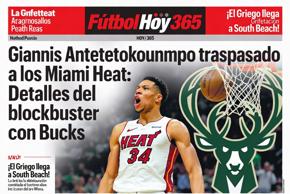 Giannis Antetokounmpo traspasado a los Miami Heat Detalles del blockbuster con Bucks