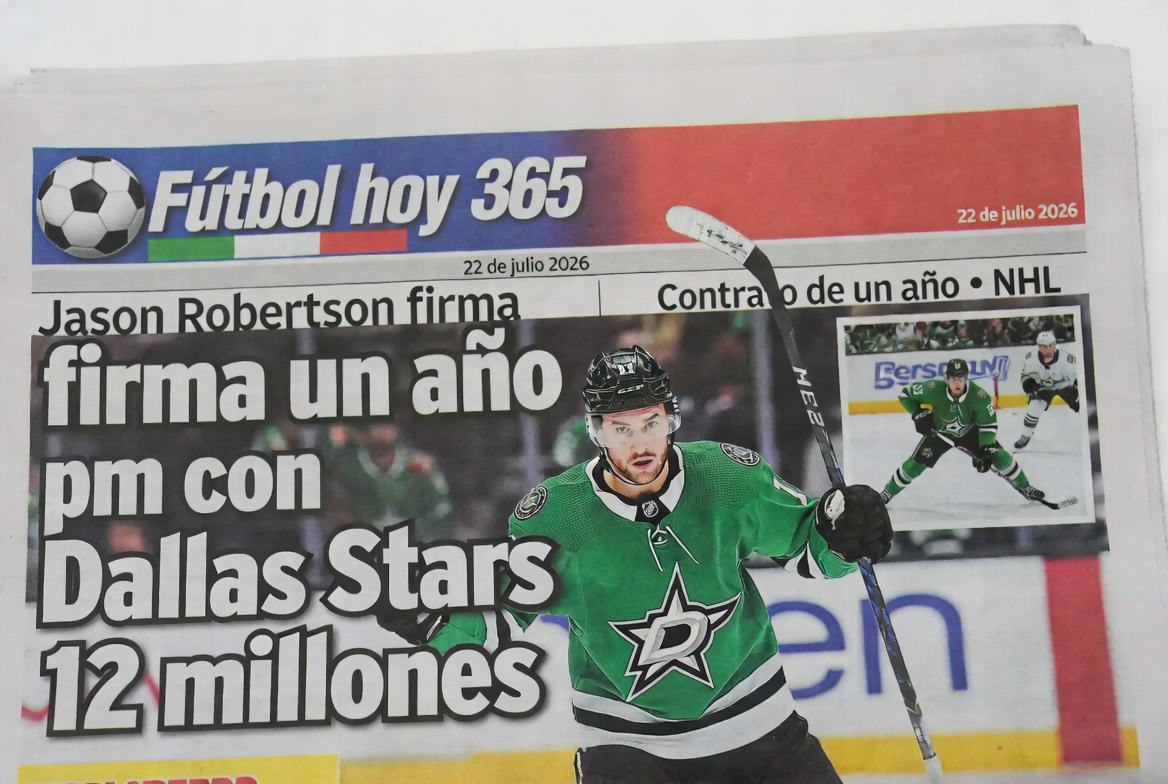 Jason Robertson firma un año con Dallas Stars por 12 millones