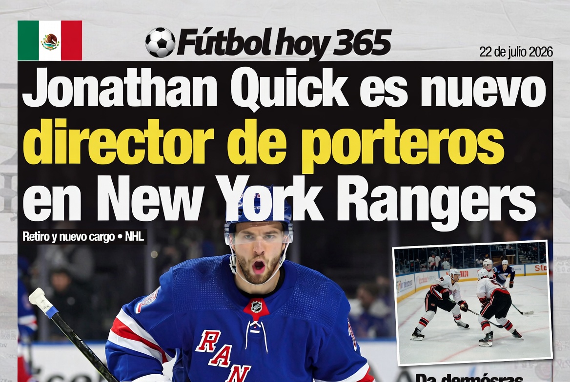 Jonathan Quick es nuevo director de porteros en New York Rangers