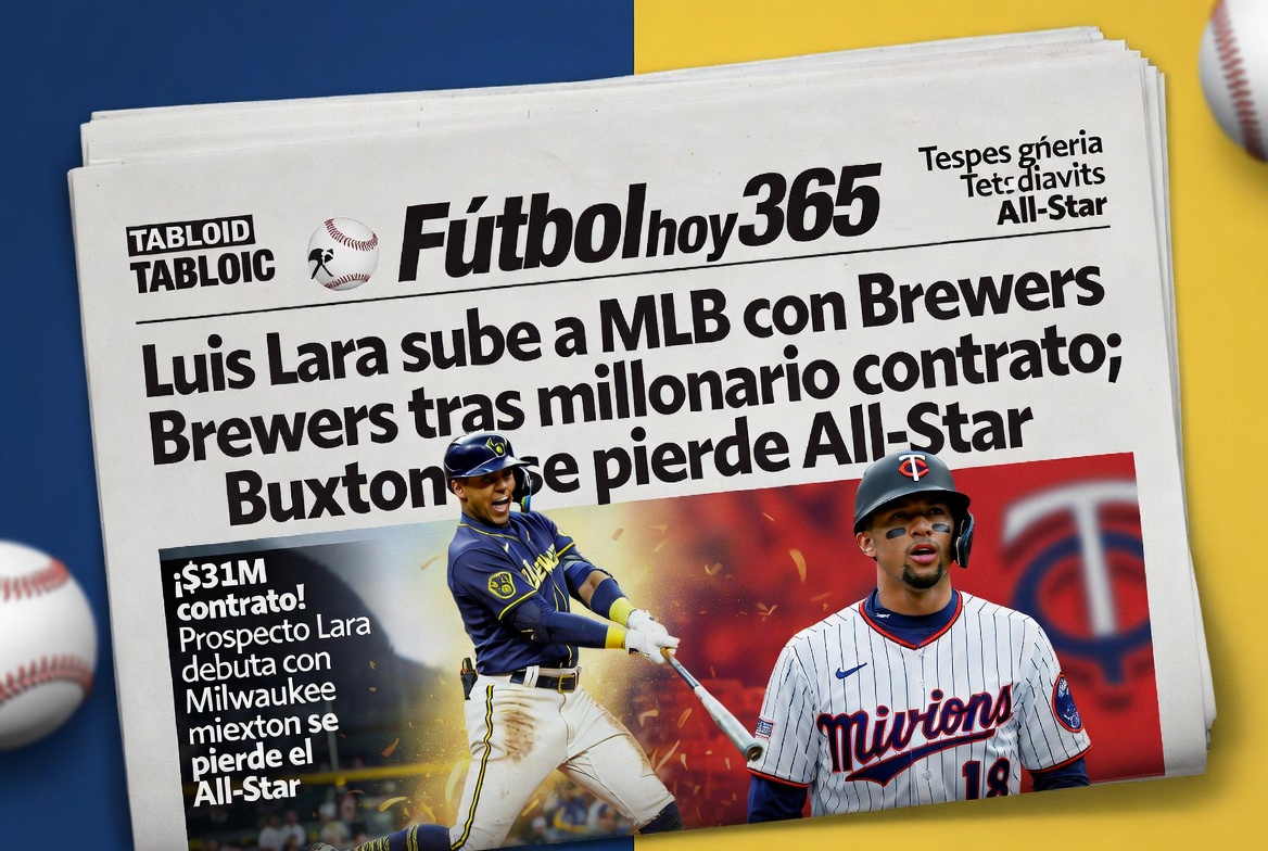 Luis Lara sube a MLB con Brewers tras millonario contrato; Buxton se pierde All-Star