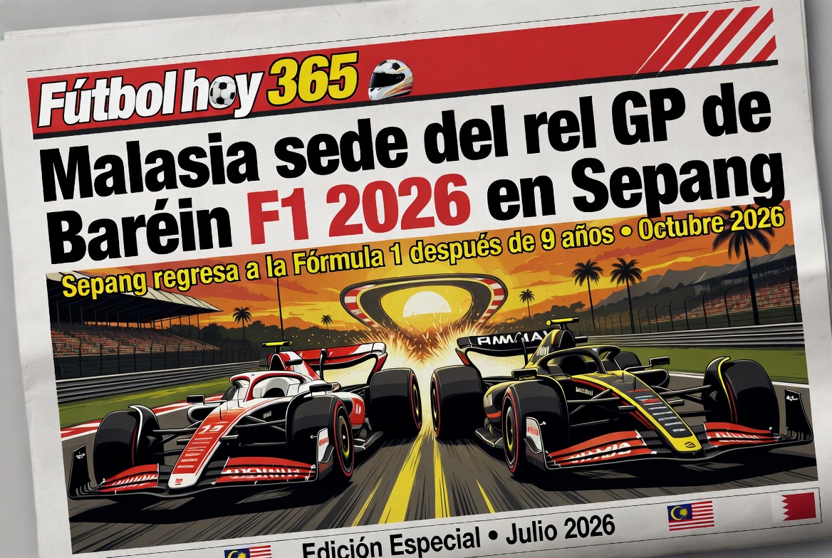 Malasia sede del GP de Baréin F1 2026 en Sepang
