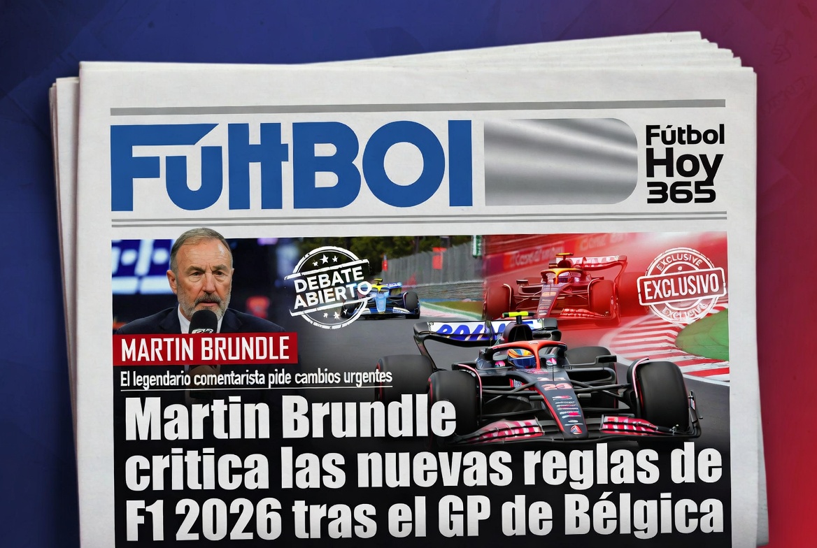 Martin Brundle critica las nuevas reglas de F1 2026 tras el GP de Bélgica