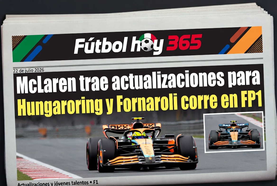 McLaren trae actualizaciones para Hungaroring y Fornaroli corre en FP1