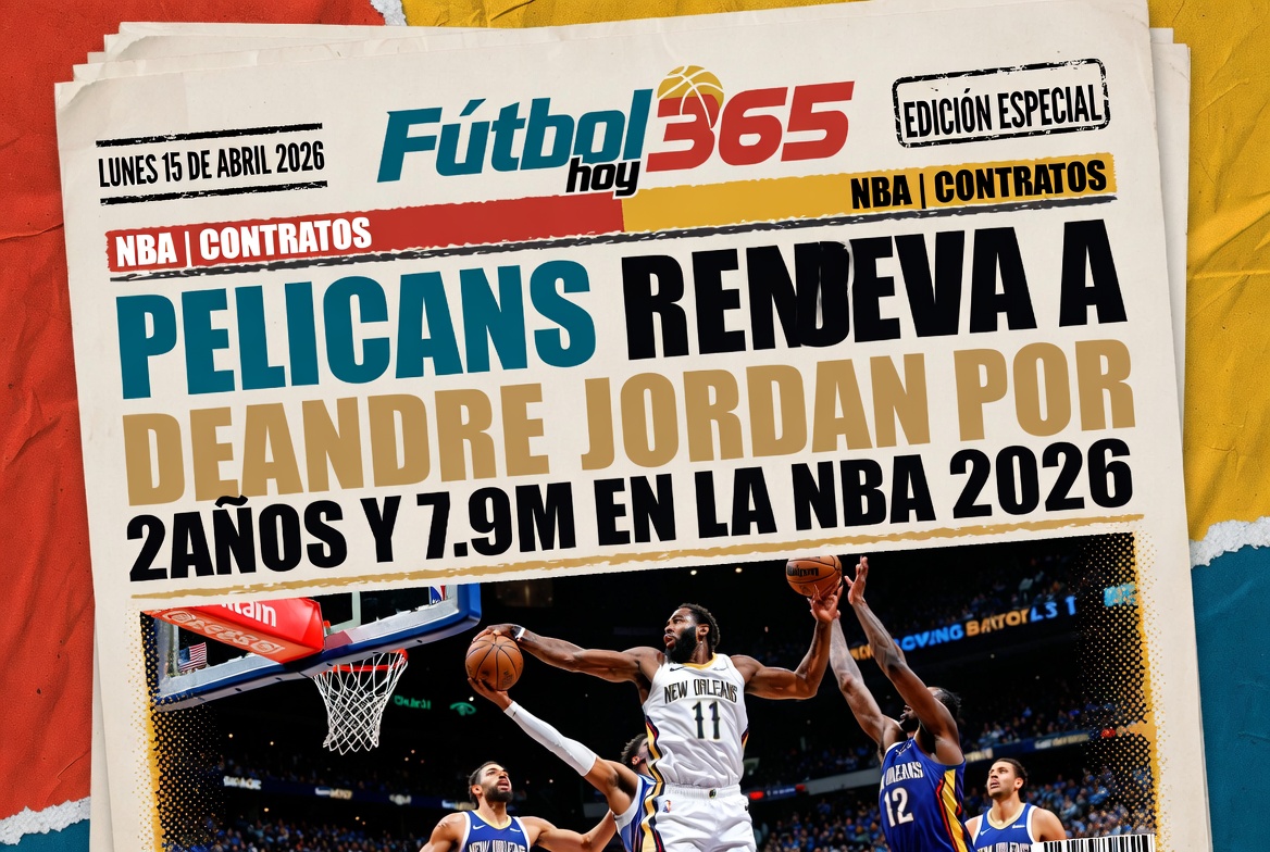Pelicans renueva a DeAndre Jordan por 2 años y 7.9M en la NBA 2026
