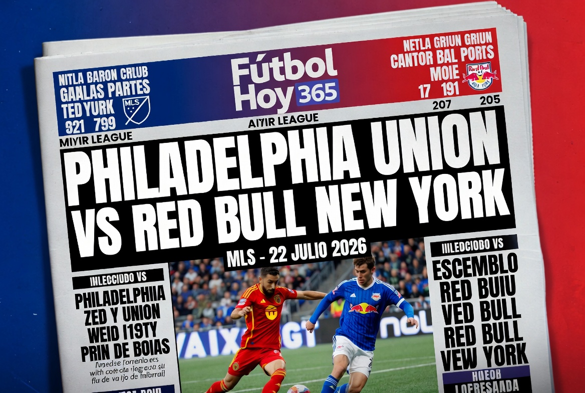 Philadelphia Union vs Red Bull New York MLS 22 Julio 2026