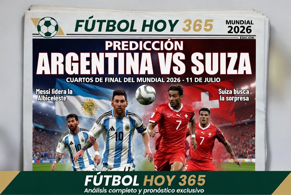 Prediccion Argentina vs Suiza Cuartos de Final del Mundial 2026 11 de Julio