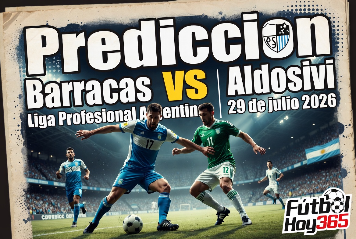Prediccion Barracas Central vs Aldosivi Liga Profesional Argentina 29 de julio 2026