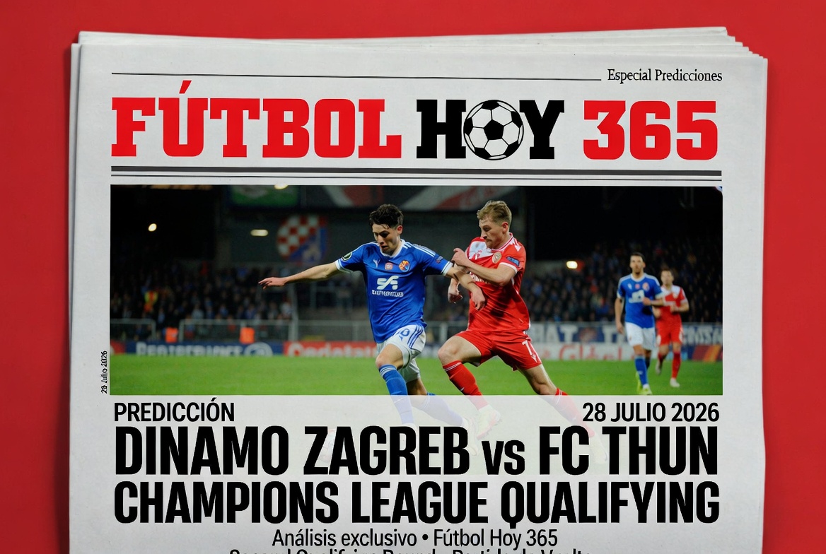 Prediccion Dinamo Zagreb vs FC Thun 28 Julio 2026 Champions League Qualifying
