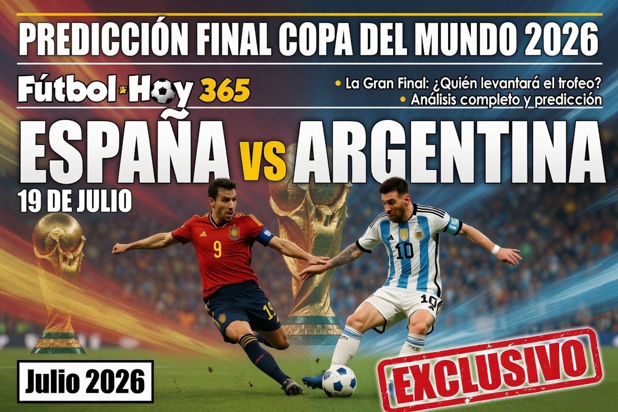 Prediccion Final Copa del Mundo 2026 Espana vs Argentina 19 de Julio