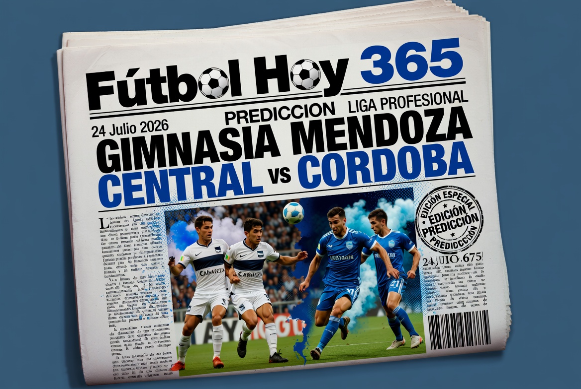 Prediccion Gimnasia Mendoza vs Central Cordoba Liga Profesional 24 Julio 2026