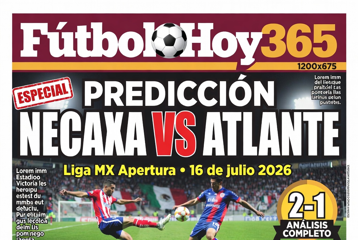 Prediccion Necaxa vs Atlante Liga MX Apertura 16 de julio 2026