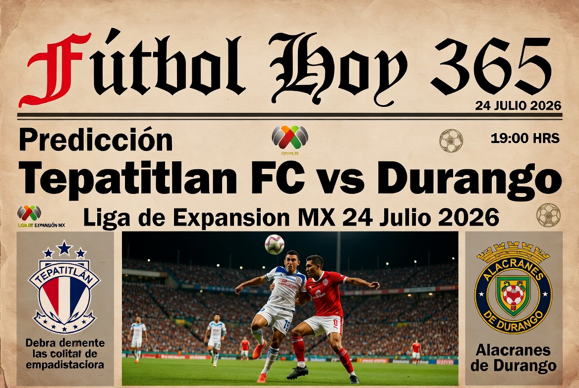 Prediccion Tepatitlan FC vs Durango Liga de Expansion MX 24 Julio 2026